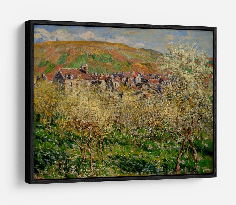 Plum trees in blossom by Monet HD Metal Print