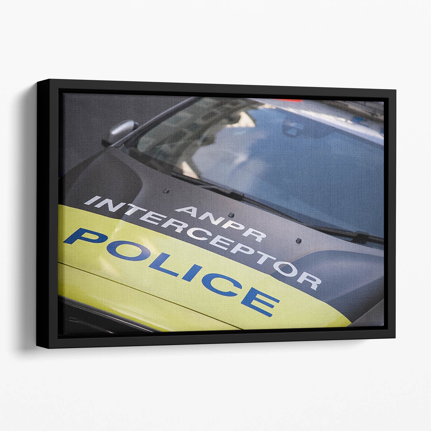 Police car Floating Framed Canvas