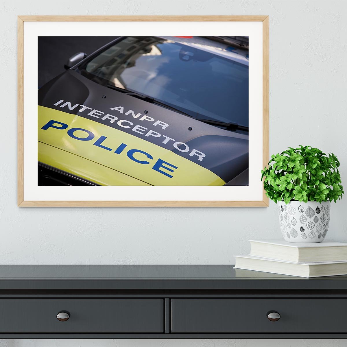 Police car Framed Print - Canvas Art Rocks - 3