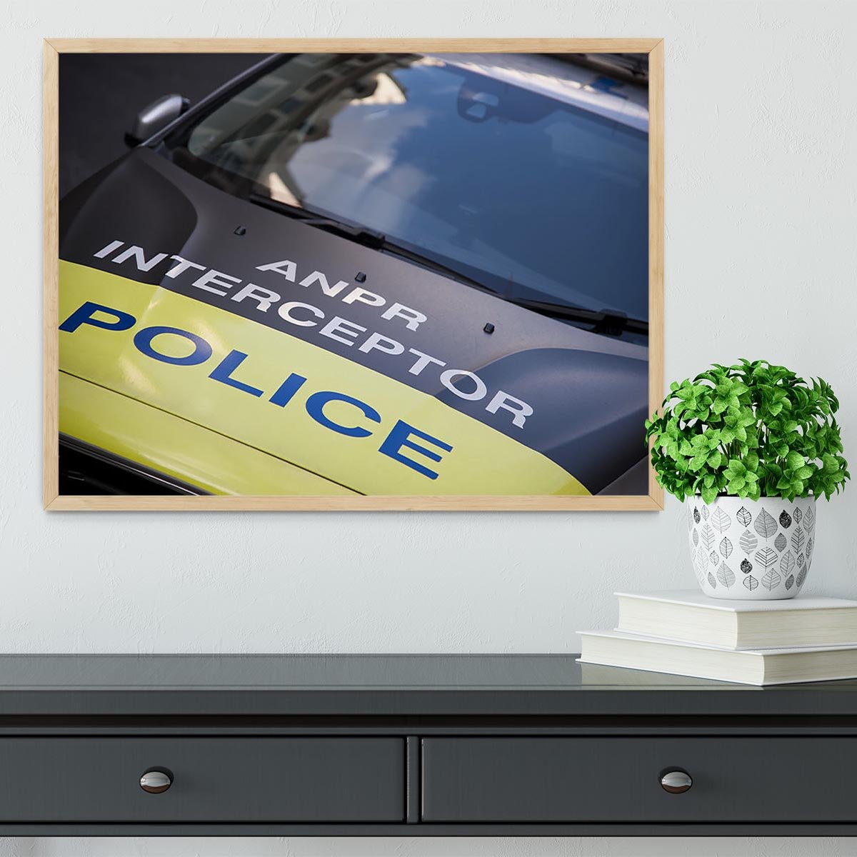 Police car Framed Print - Canvas Art Rocks - 4