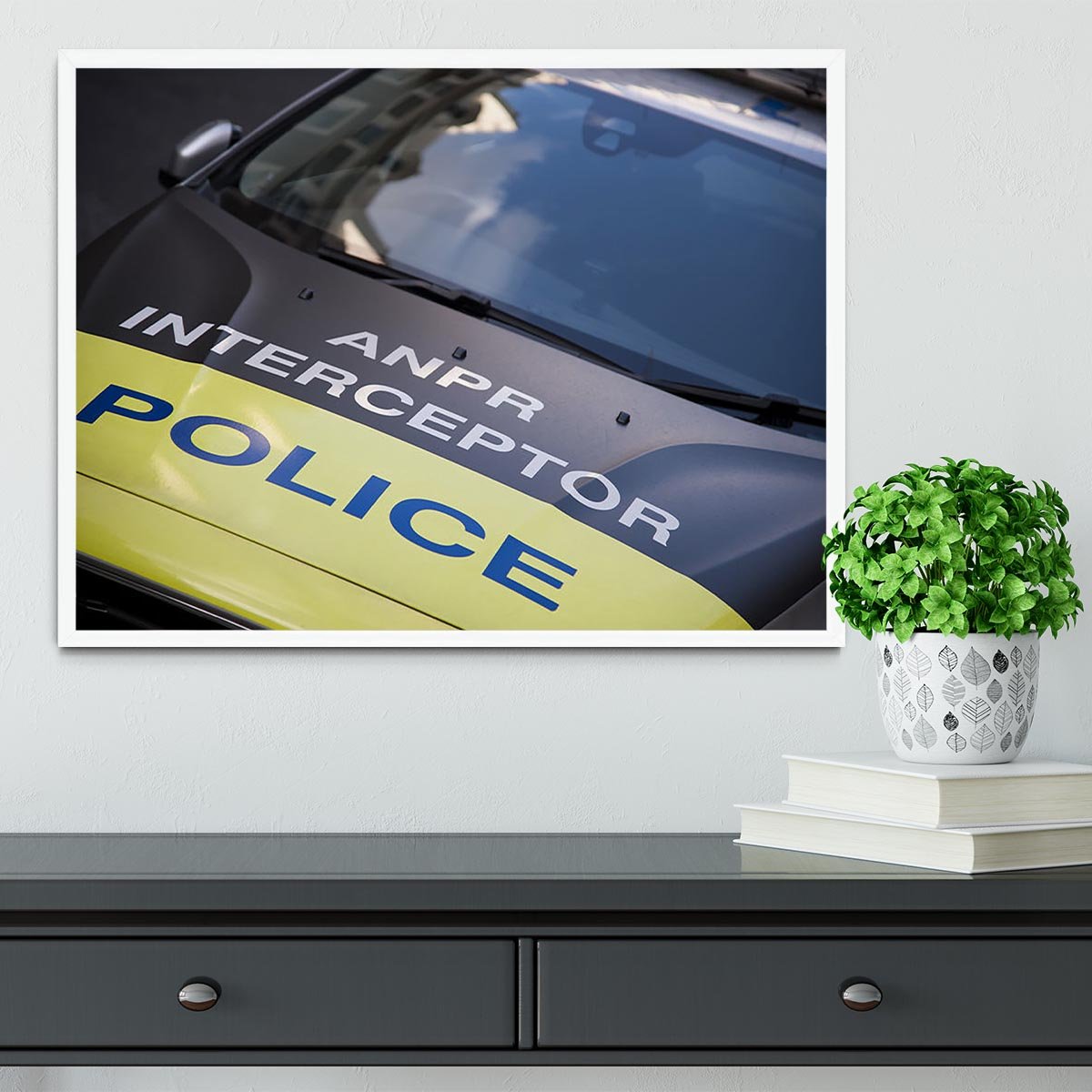 Police car Framed Print - Canvas Art Rocks -6