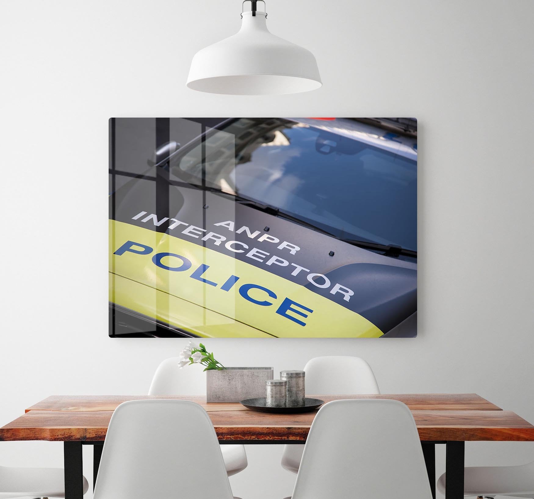 Police car HD Metal Print