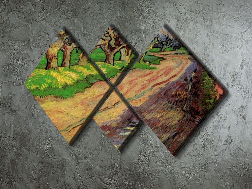 Pollard Willows by Van Gogh 4 Square Multi Panel Canvas - Canvas Art Rocks - 2