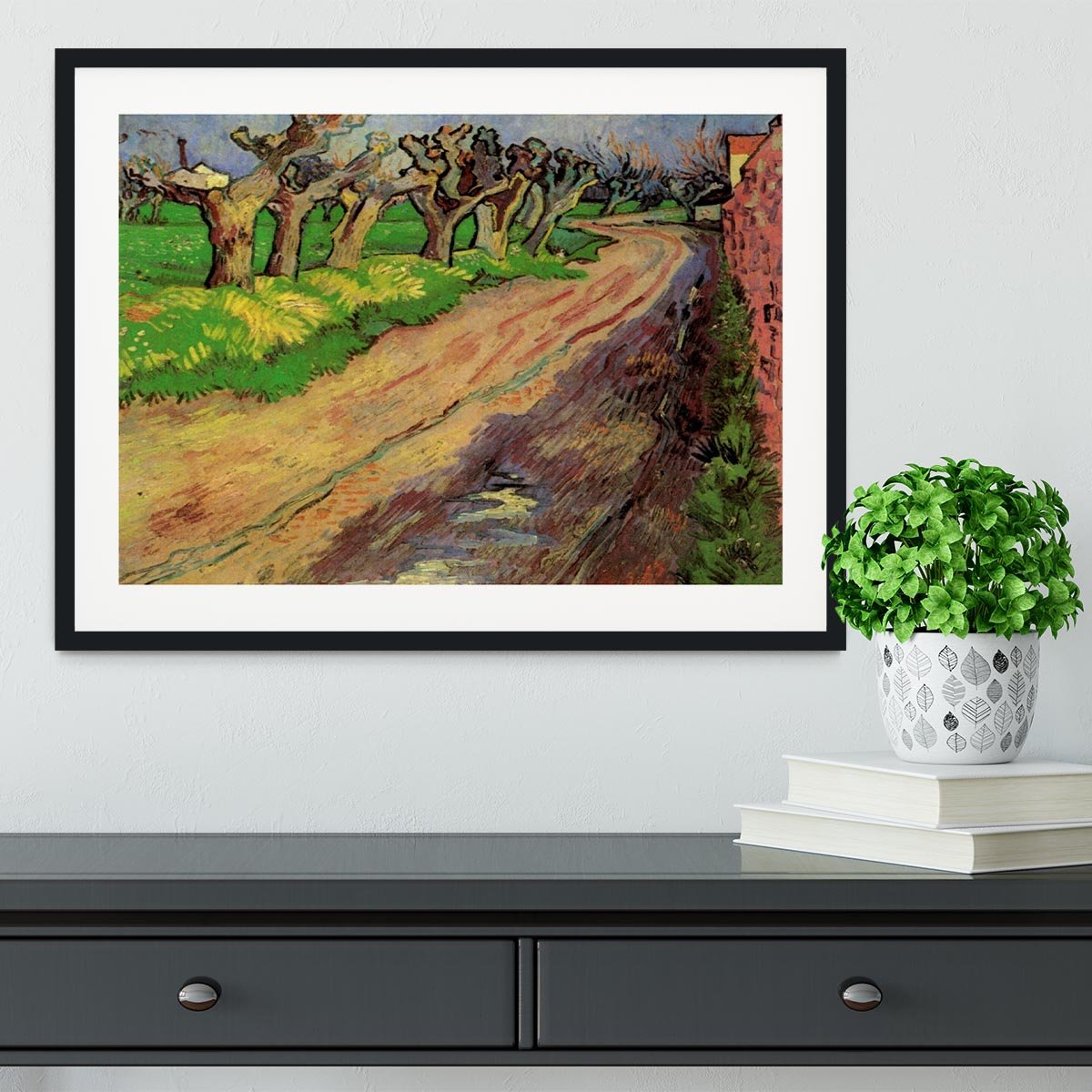 Pollard Willows by Van Gogh Framed Print - Canvas Art Rocks - 1