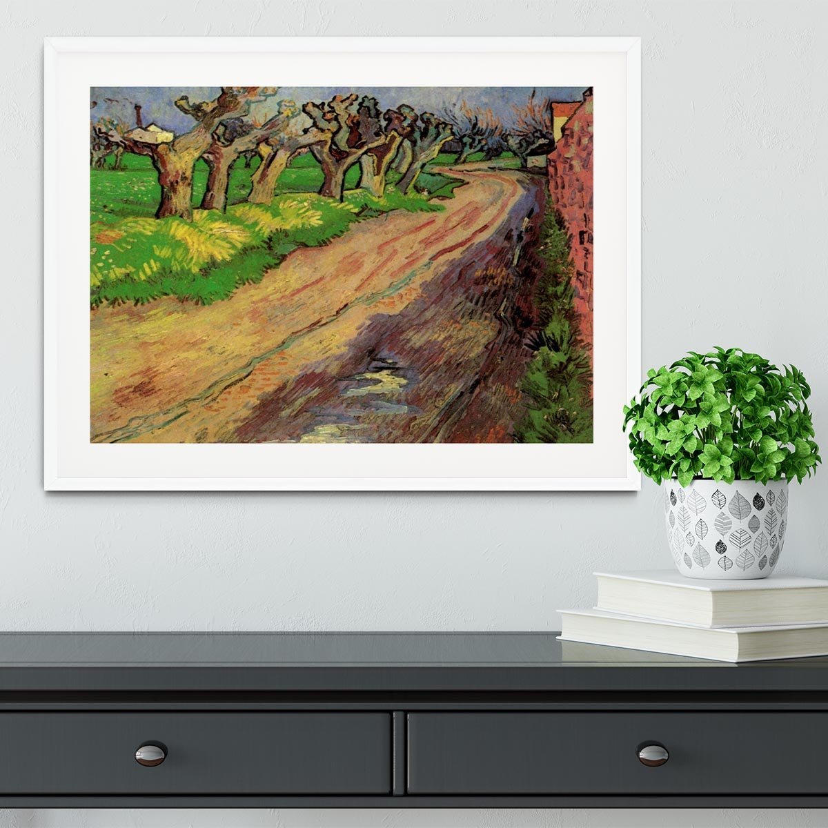 Pollard Willows by Van Gogh Framed Print - Canvas Art Rocks - 5