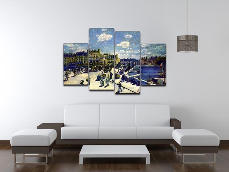 Pont Neuf by Renoir 4 Split Panel Canvas - Canvas Art Rocks - 3