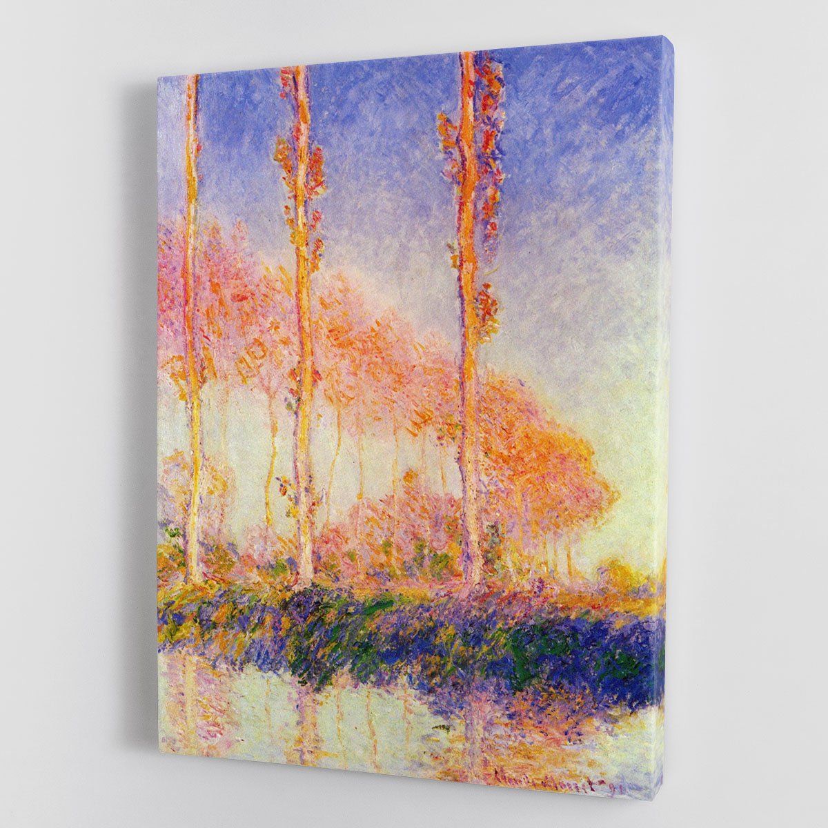 Poplars 2 by Monet Canvas Print or Poster