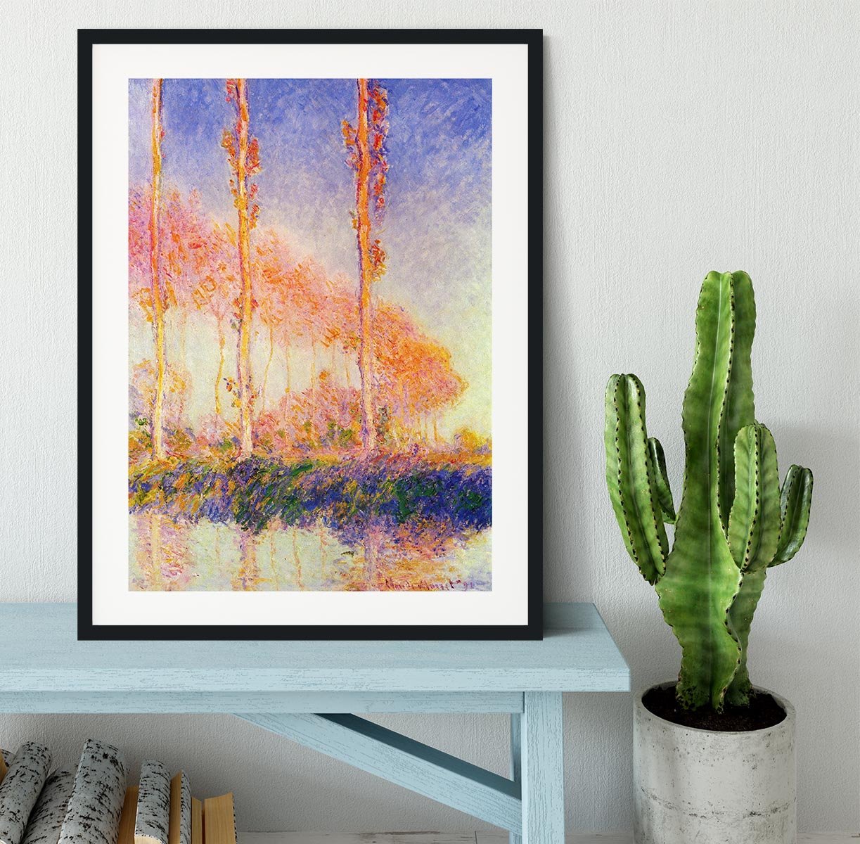 Poplars 2 by Monet Framed Print - Canvas Art Rocks - 1