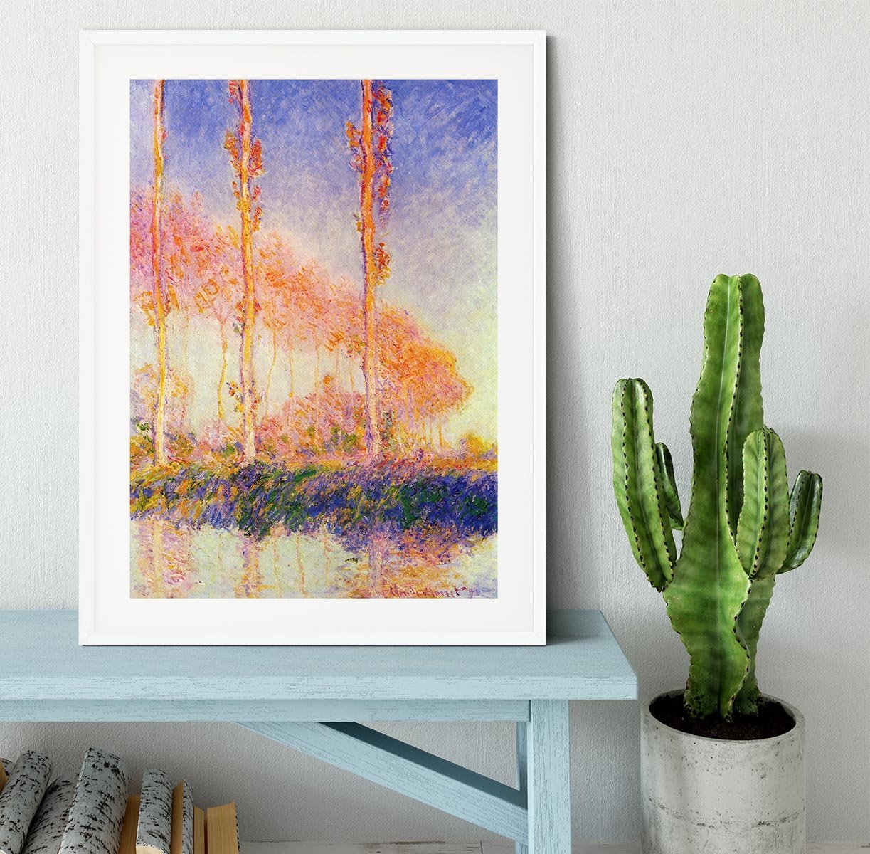 Poplars 2 by Monet Framed Print - Canvas Art Rocks - 5