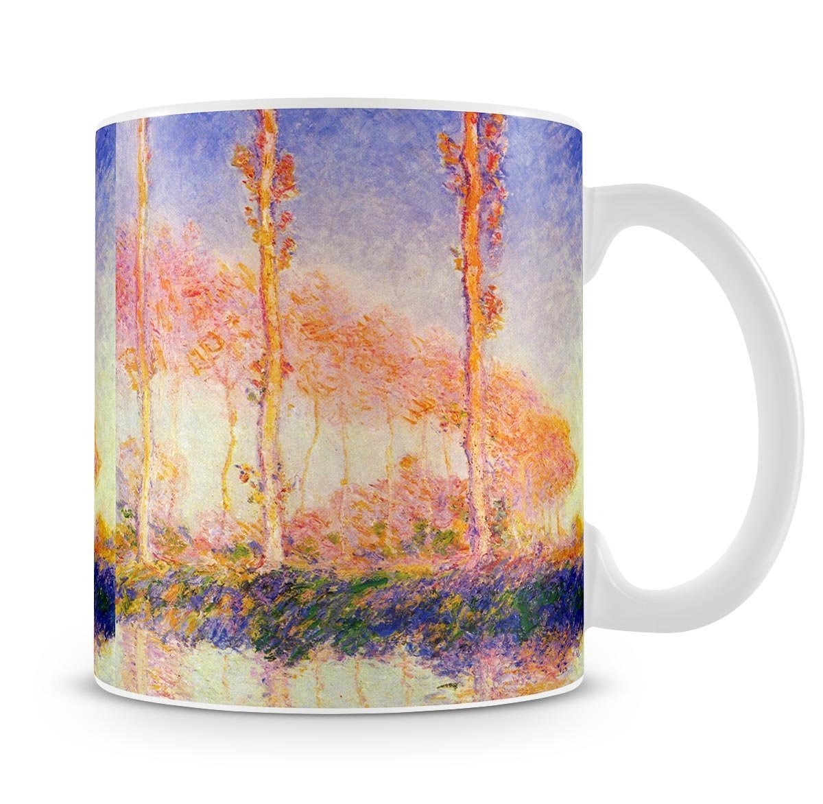 Poplars 2 by Monet Mug - Canvas Art Rocks - 4