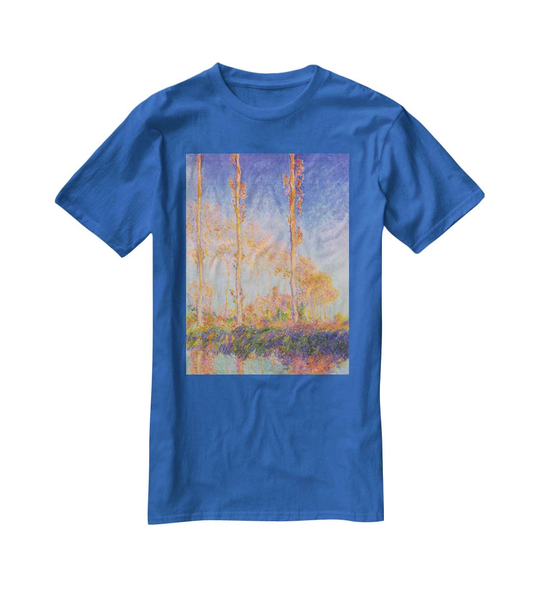 Poplars at Philadelphia by Monet T-Shirt - Canvas Art Rocks - 2