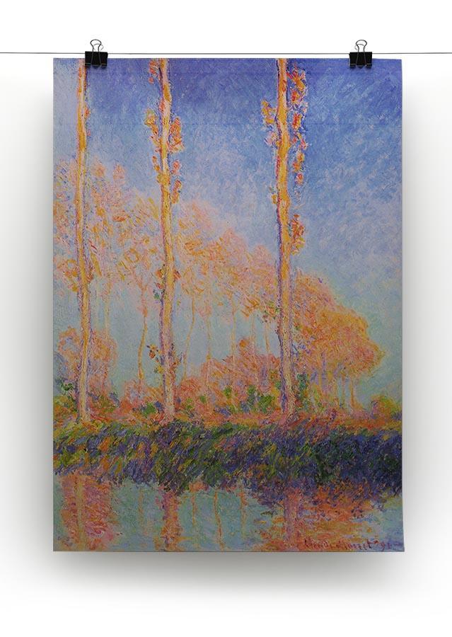 Poplars at Philadelphia by Monet Canvas Print & Poster - Canvas Art Rocks - 2