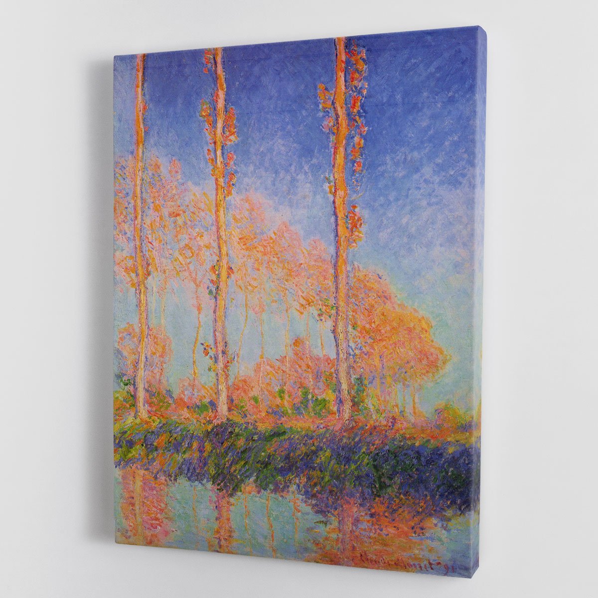 Poplars at Philadelphia by Monet Canvas Print or Poster