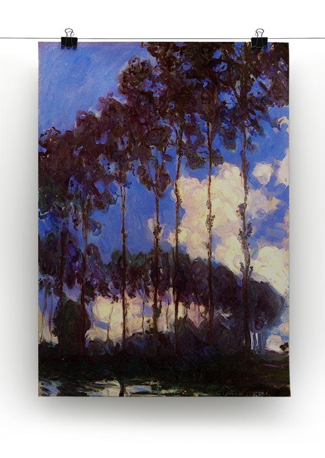 Poplars at the Epte by Monet Canvas Print & Poster - Canvas Art Rocks - 2
