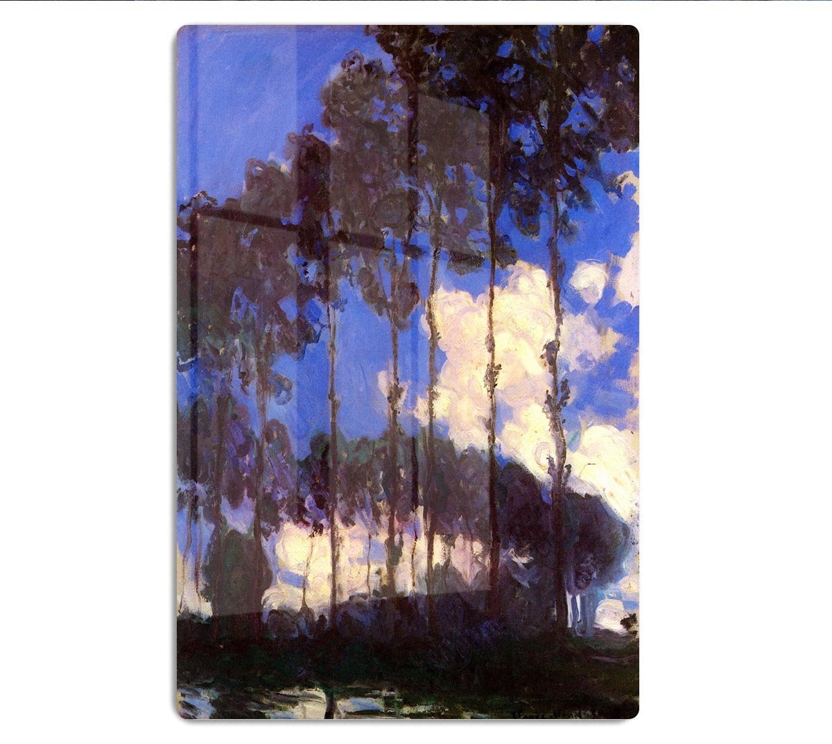 Poplars at the Epte by Monet HD Metal Print