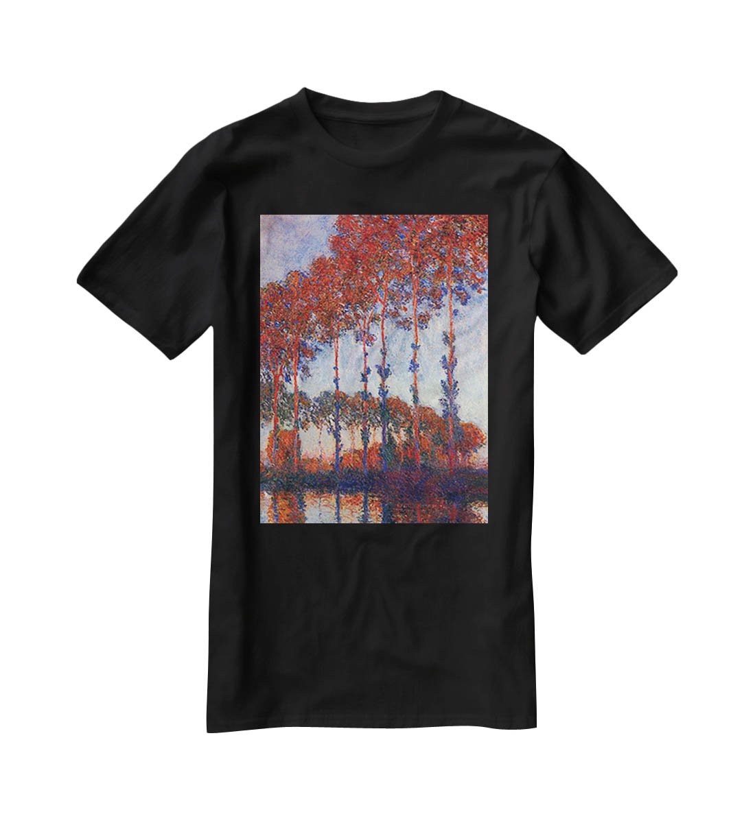 Poplars by Monet T-Shirt - Canvas Art Rocks - 1