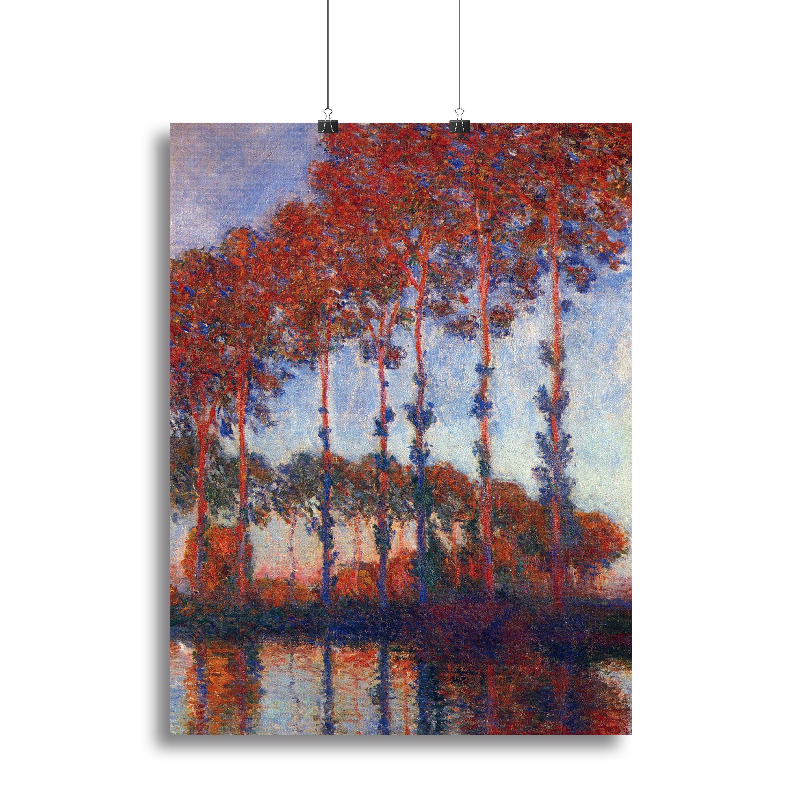 Poplars by Monet Canvas Print or Poster