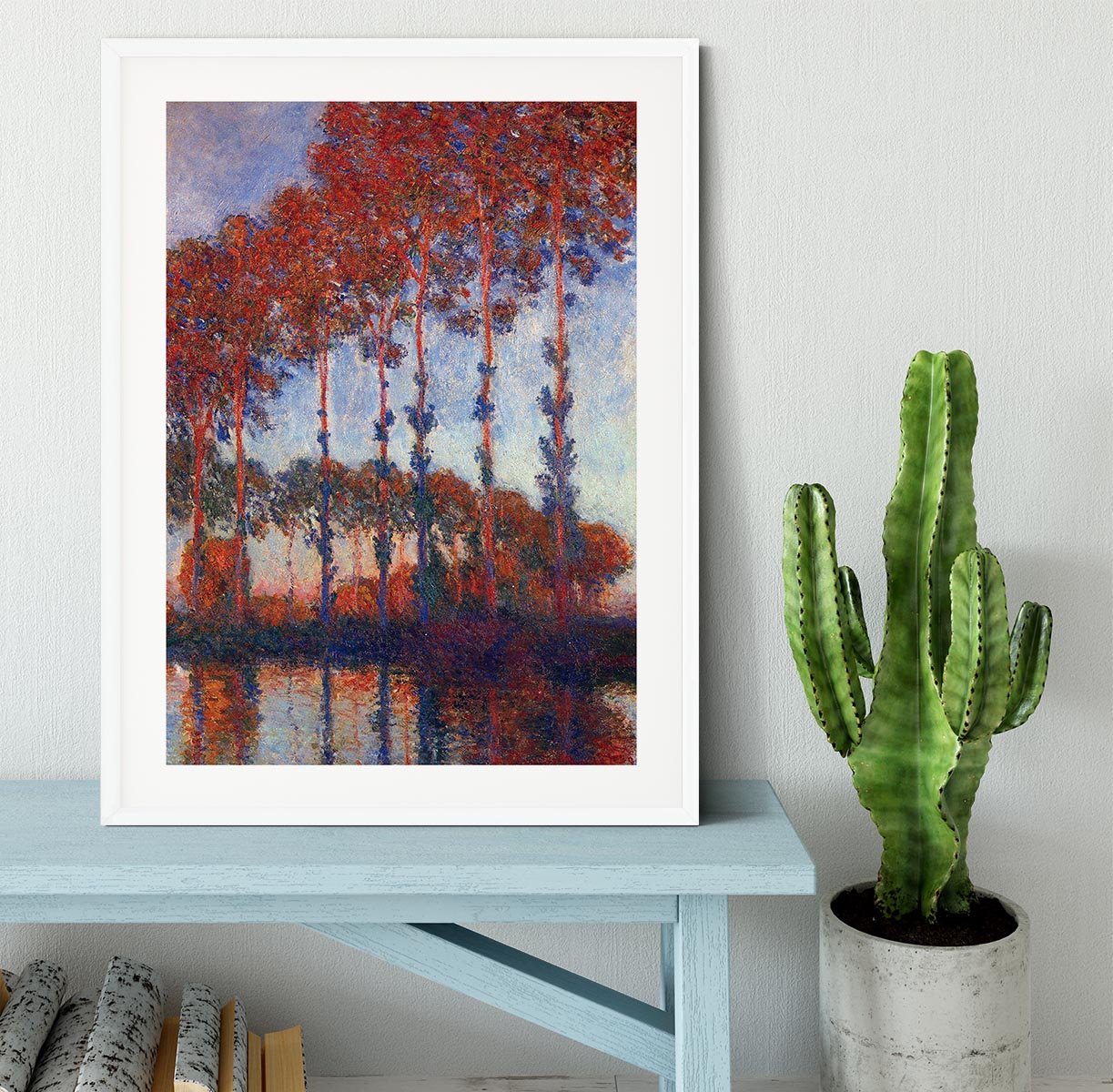 Poplars by Monet Framed Print - Canvas Art Rocks - 5