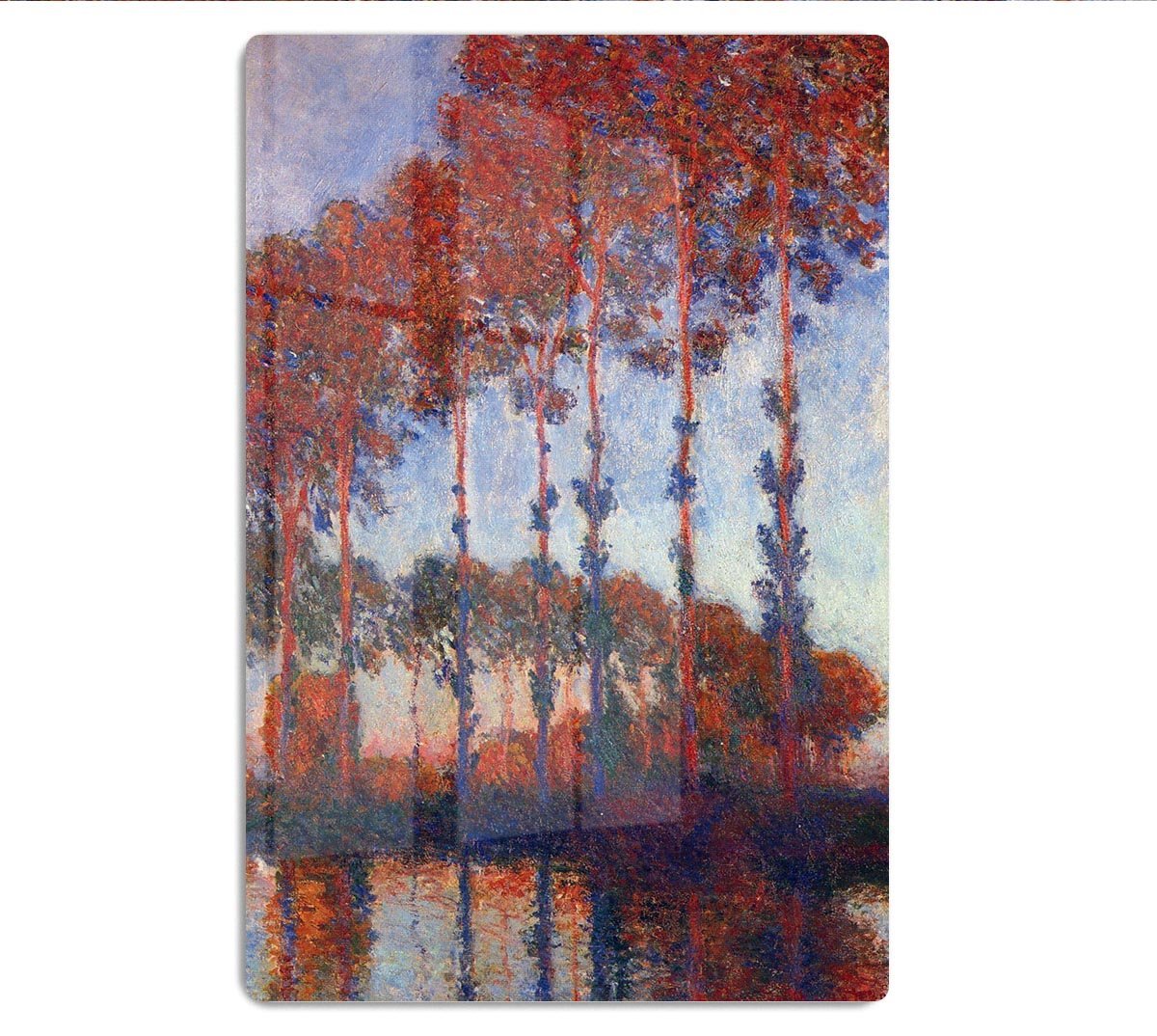 Poplars by Monet HD Metal Print