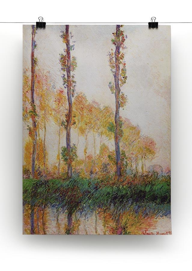 Poplars in Autumn 2 by Monet Canvas Print & Poster - Canvas Art Rocks - 2