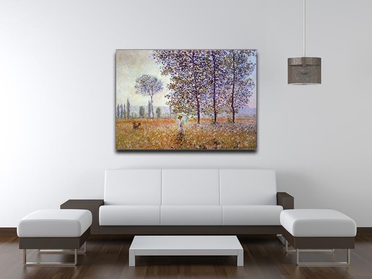 Poplars in the sunlight by Monet Canvas Print & Poster - Canvas Art Rocks - 4