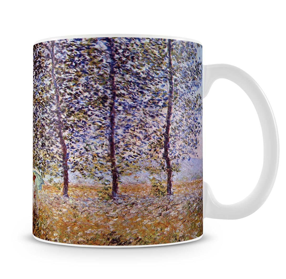 Poplars in the sunlight by Monet Mug - Canvas Art Rocks - 4