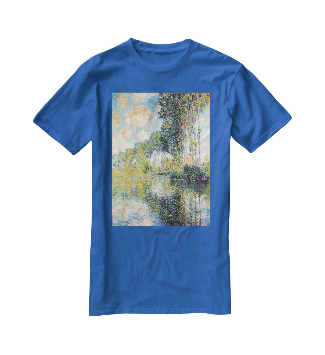 Poplars on the Epte by Monet T-Shirt - Canvas Art Rocks - 2