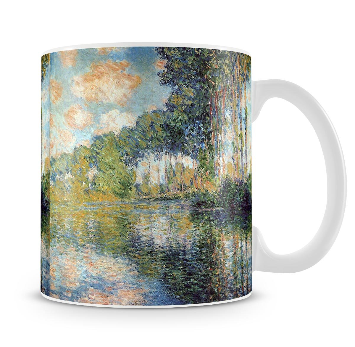Poplars on the Epte by Monet Mug - Canvas Art Rocks - 4