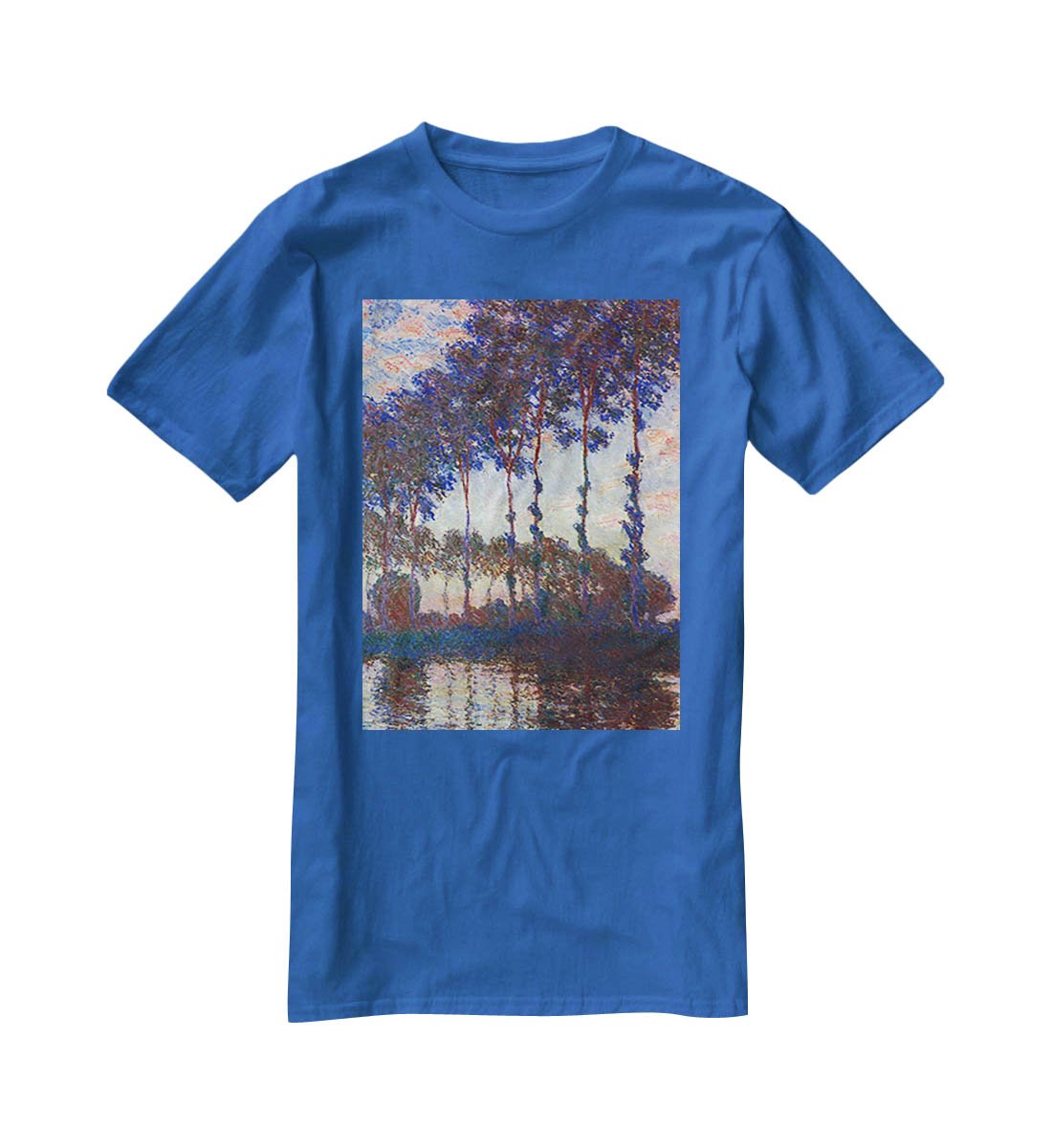 Poplars sunset by Monet T-Shirt - Canvas Art Rocks - 2