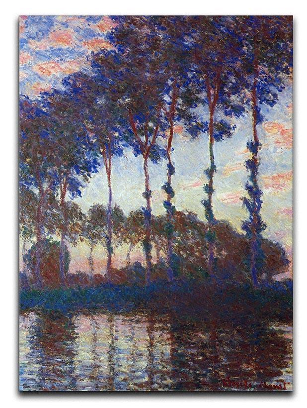 Poplars sunset by Monet Canvas Print & Poster  - Canvas Art Rocks - 1
