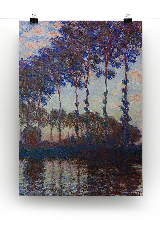 Poplars sunset by Monet Canvas Print & Poster - Canvas Art Rocks - 2