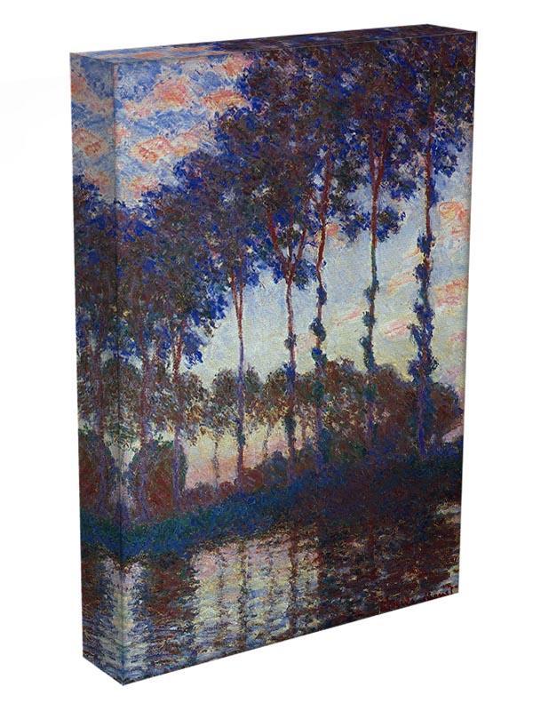 Poplars sunset by Monet Canvas Print & Poster - Canvas Art Rocks - 3