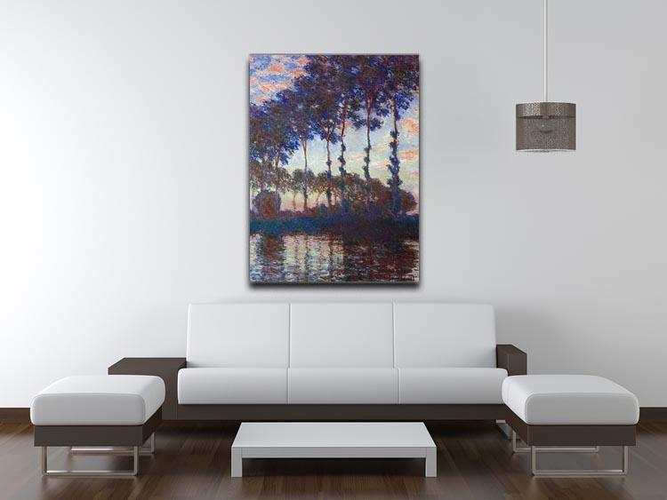 Poplars sunset by Monet Canvas Print & Poster - Canvas Art Rocks - 4