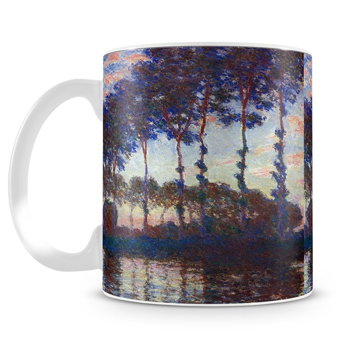 Poplars sunset by Monet Mug - Canvas Art Rocks - 4