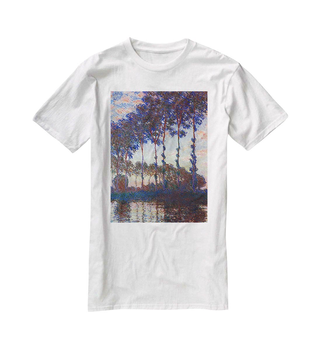 Poplars sunset by Monet T-Shirt - Canvas Art Rocks - 5