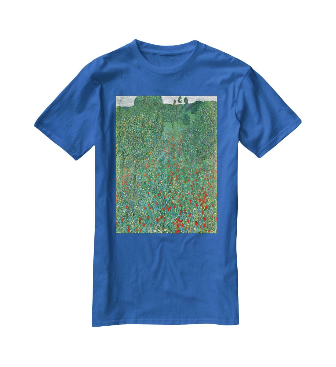 Poppy Field by Klimt T-Shirt - Canvas Art Rocks - 2