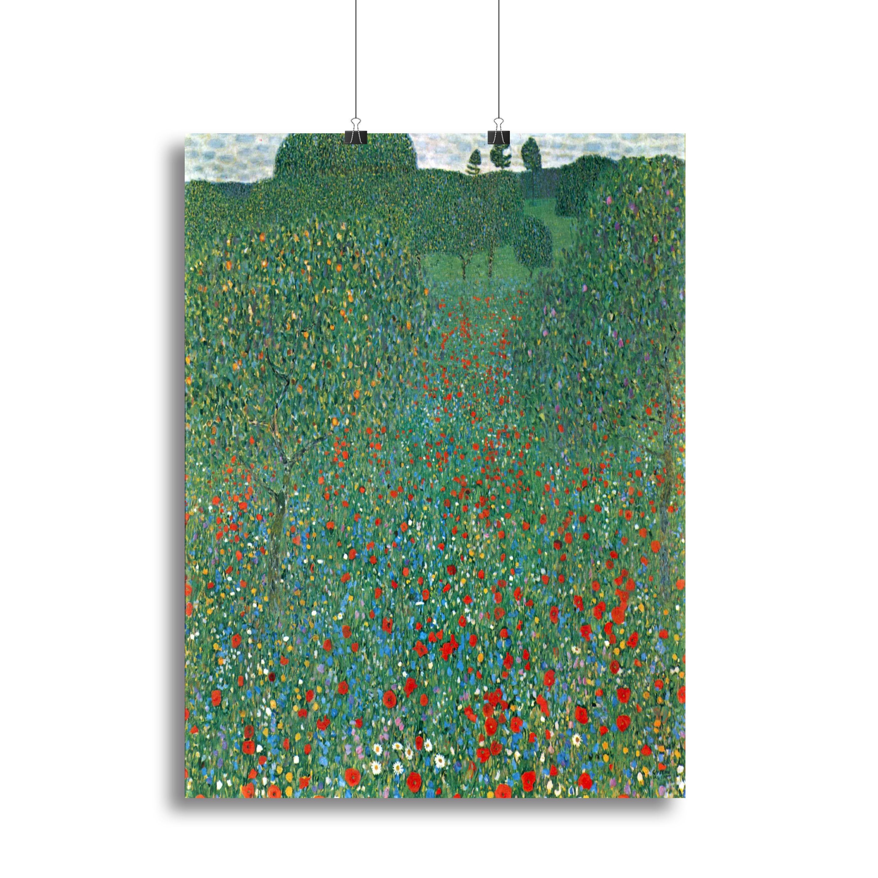 Poppy Field by Klimt Canvas Print or Poster