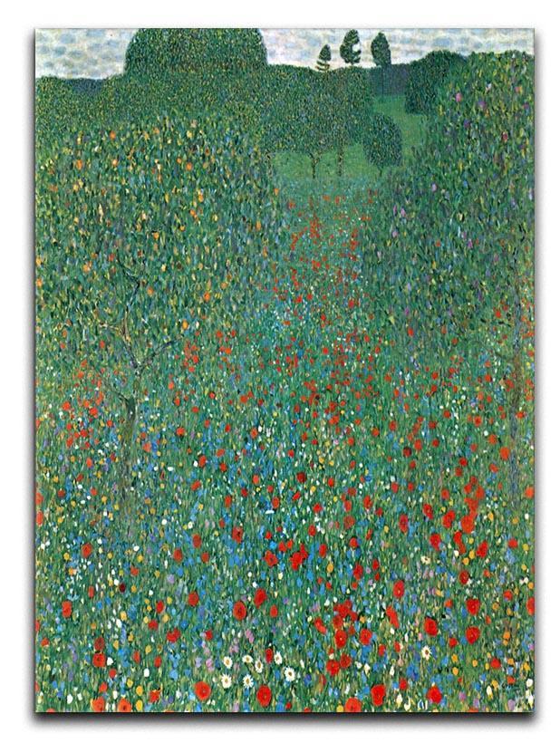 Poppy Field by Klimt Canvas Print or Poster  - Canvas Art Rocks - 1