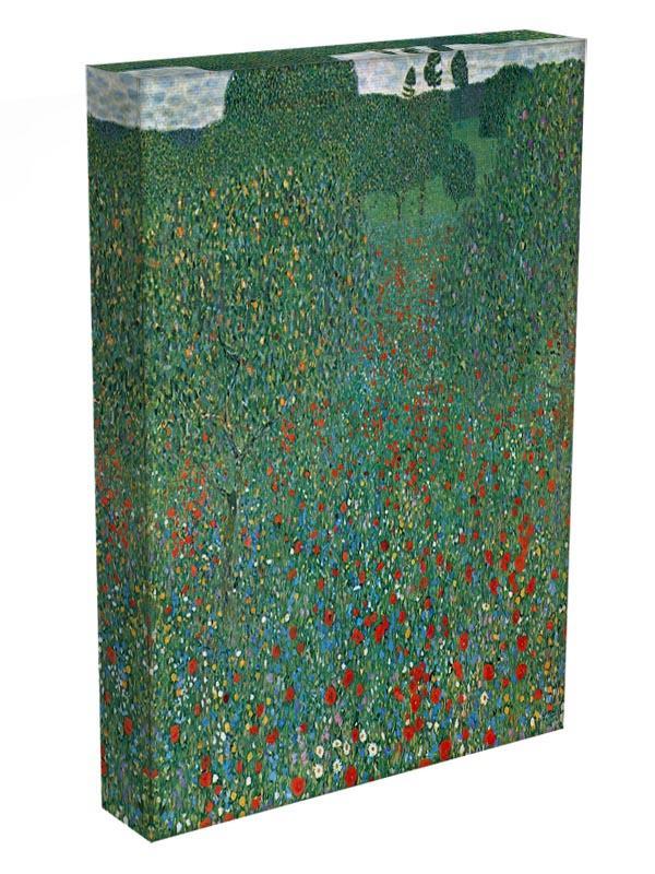 Poppy Field by Klimt Canvas Print or Poster - Canvas Art Rocks - 3