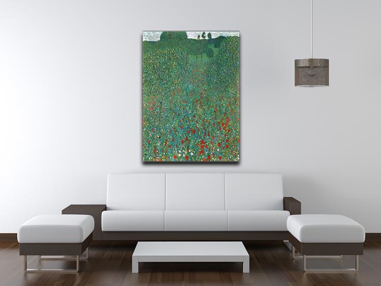 Poppy Field by Klimt Canvas Print or Poster - Canvas Art Rocks - 4