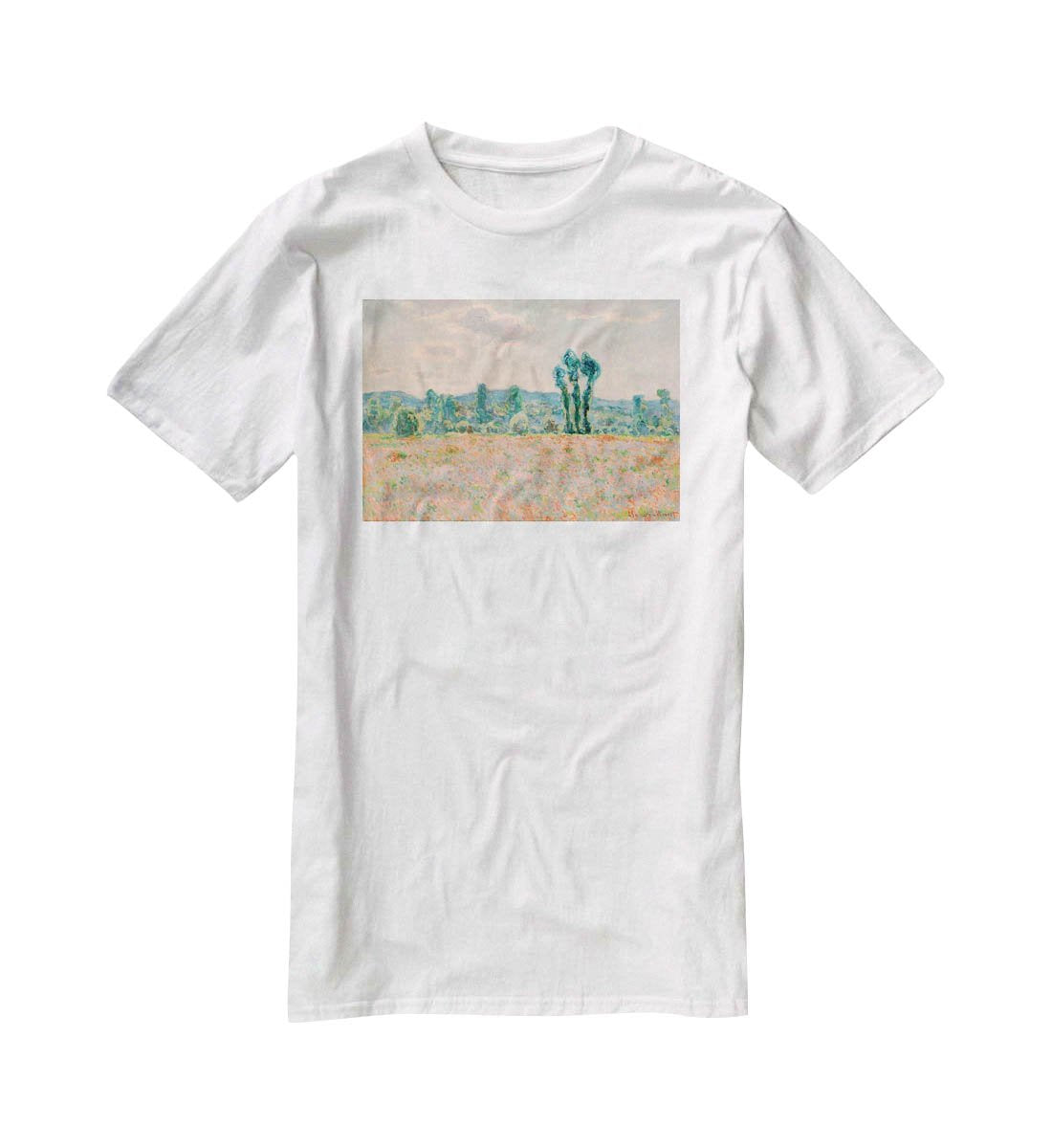Poppy Field by Monet T-Shirt - Canvas Art Rocks - 5
