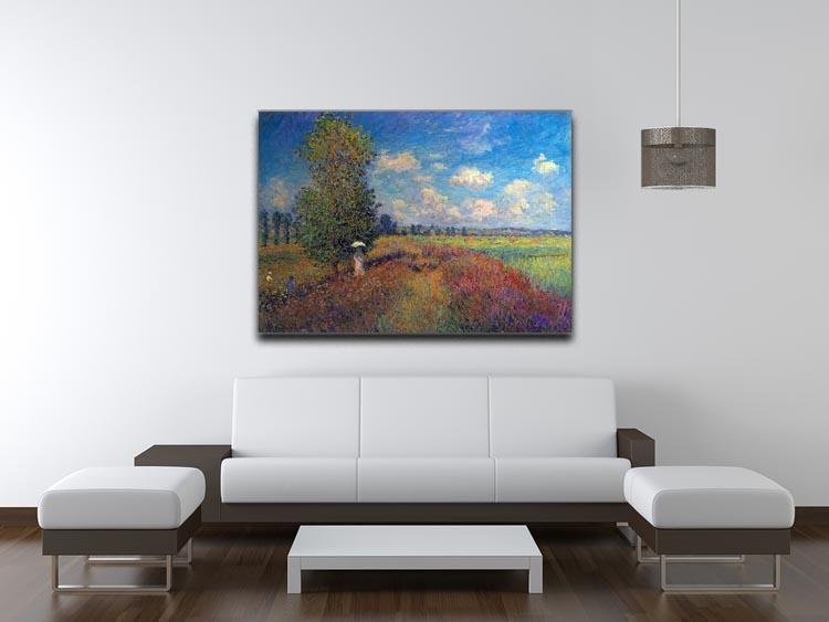 Poppy Field in Summer by Monet Canvas Print & Poster - Canvas Art Rocks - 4