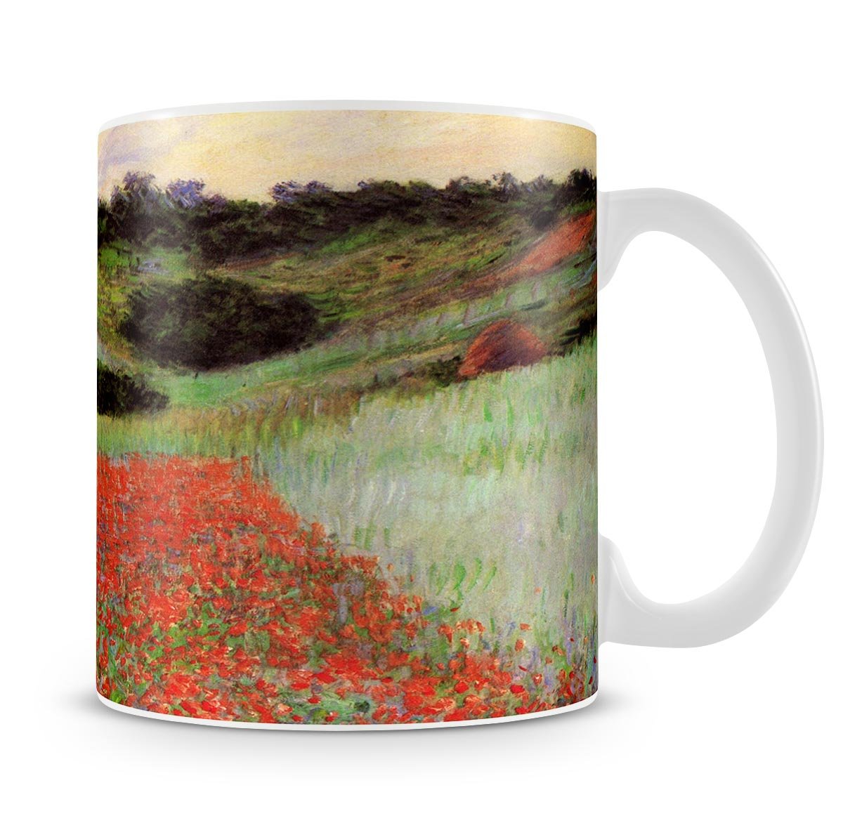 Poppy Field of Flowers in Giverny by Monet Mug - Canvas Art Rocks - 4