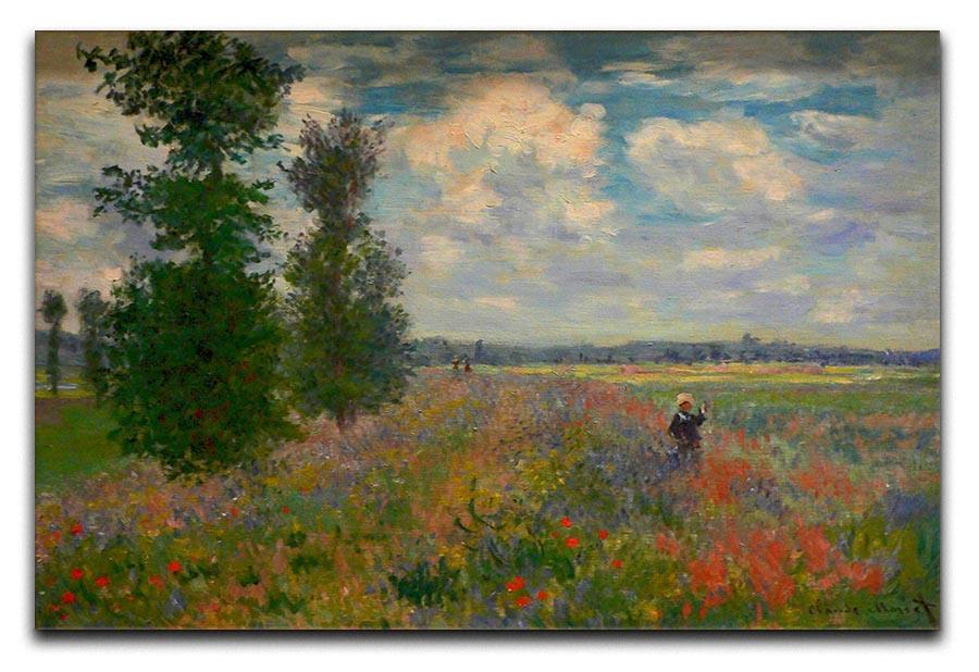 Poppy field Argenteuil by Monet Canvas Print & Poster  - Canvas Art Rocks - 1