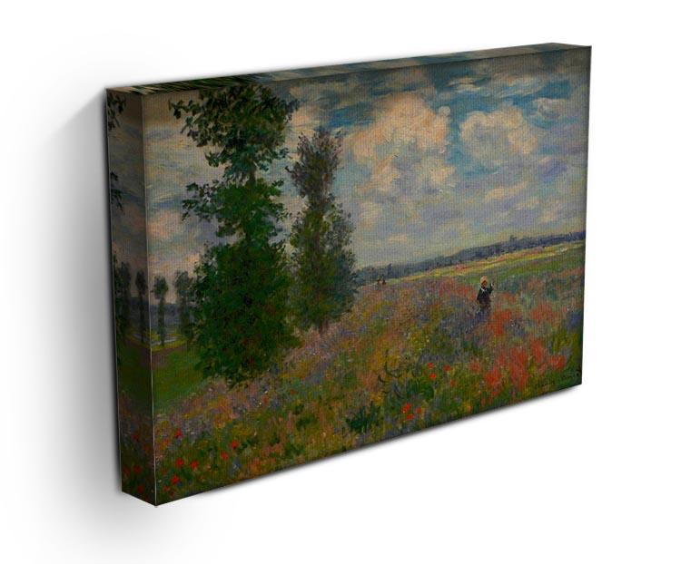 Poppy field Argenteuil by Monet Canvas Print & Poster - Canvas Art Rocks - 3
