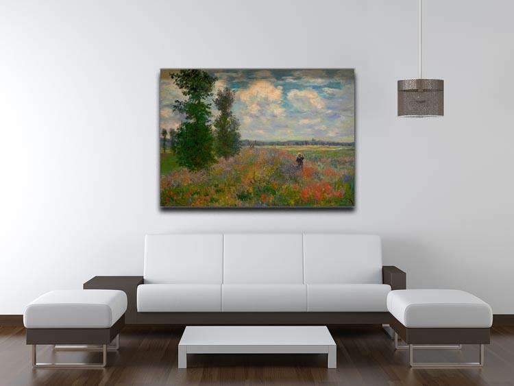 Poppy field Argenteuil by Monet Canvas Print & Poster - Canvas Art Rocks - 4