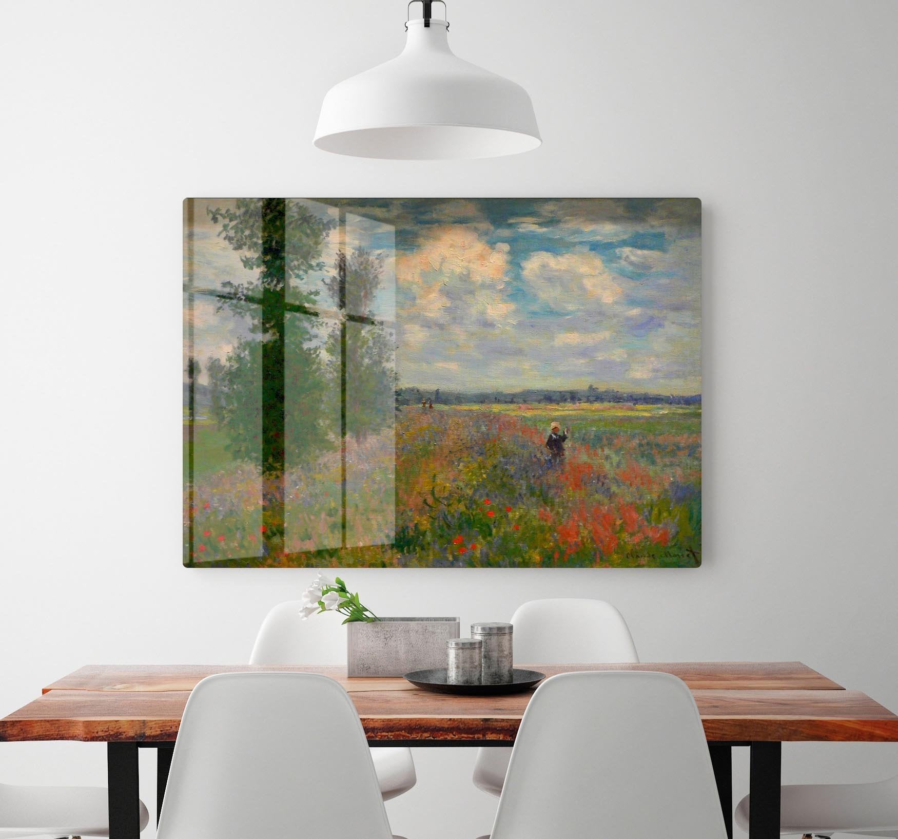 Poppy field Argenteuil by Monet HD Metal Print