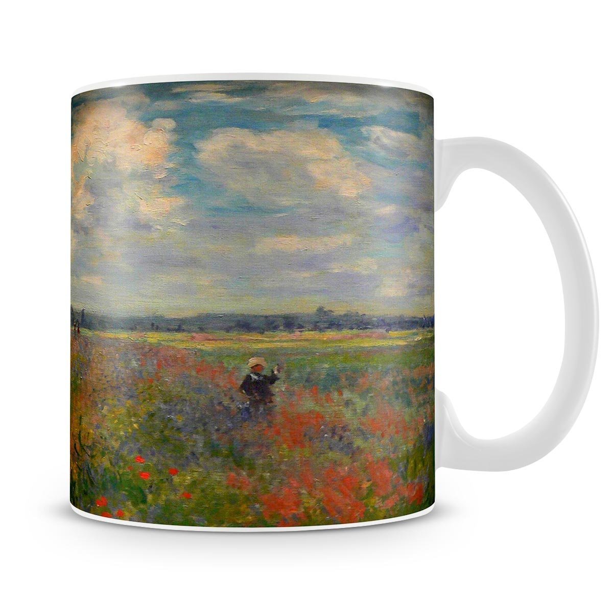 Poppy field Argenteuil by Monet Mug - Canvas Art Rocks - 4