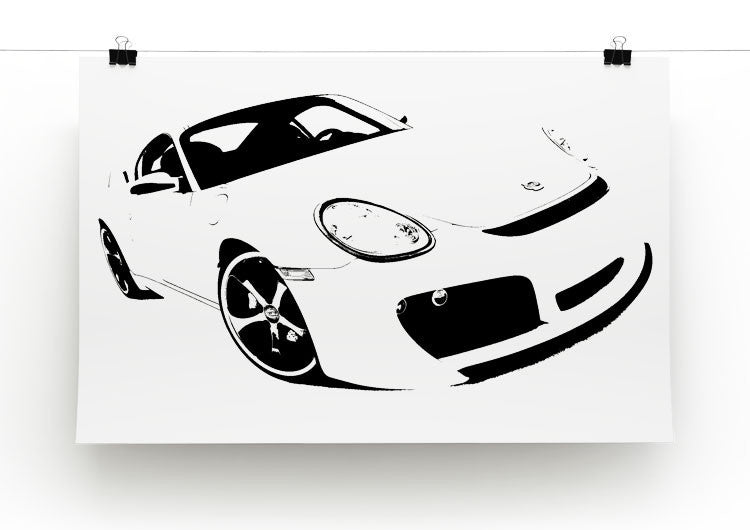 Porsche Cayman Print - Canvas Art Rocks - 2