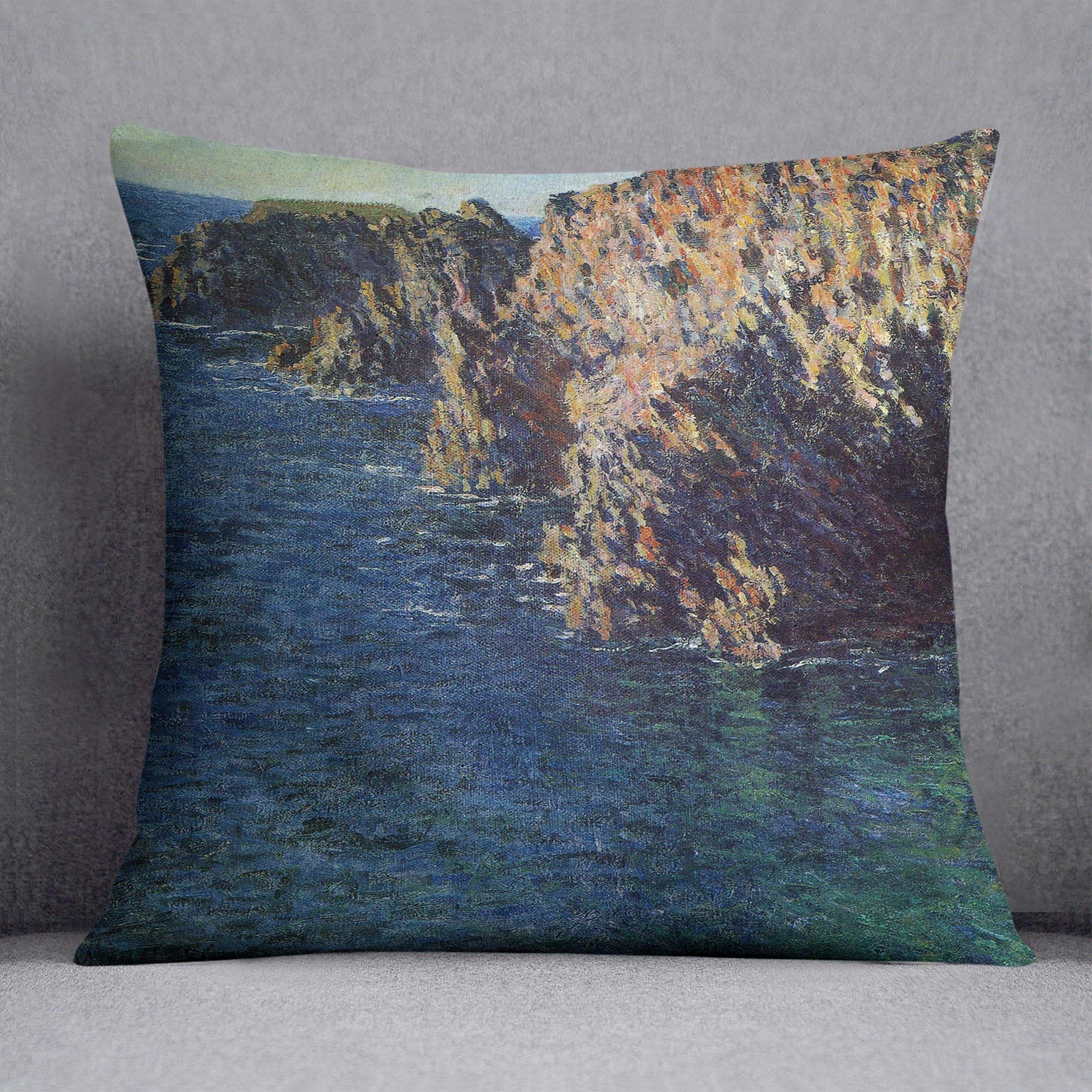 Port Domois by Monet Throw Pillow